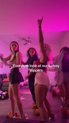 Cool Girls Showcase Fun Turkey Slippers