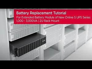 CyberPower Battery Replacement Tutorial for EBM of Online S (Advanced) UPS 1,000-3,000VA (Rack)