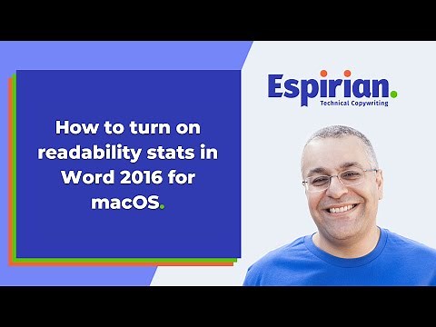 How to turn on readability stats in Word 2016 for macOS