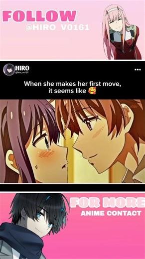 When she makes her first move, it seems like 🥰 #animeedit#animereels#otakulife #animevibes #hype