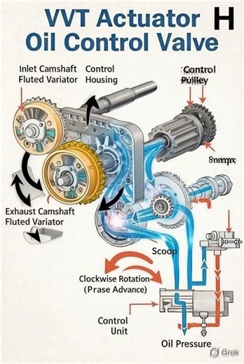 ⚙️ Oil Control Valve (OCV) #automobile #mechanic