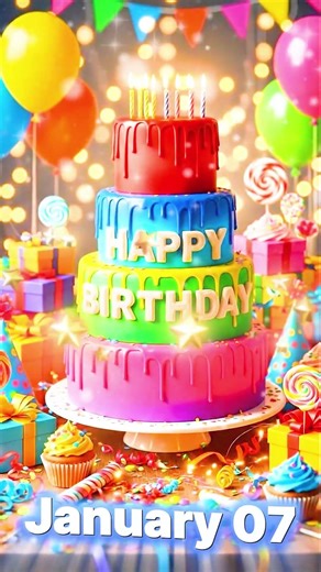 🎂 Great Birthday Song for January 7th 🎉 | Happy Special Birthday