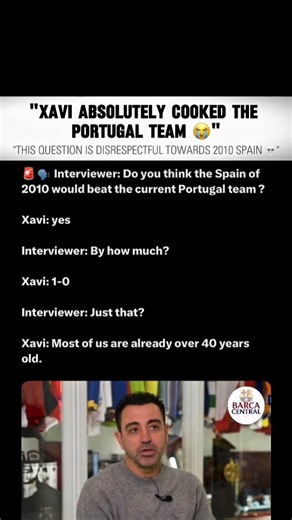 He’s not even capping 😁 #xavi #cristiano #ronaldo #fifaworldcup2026 #viral #trendingnow #spain