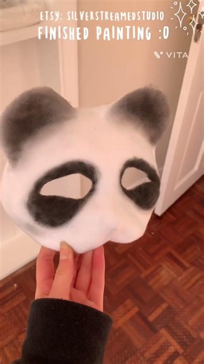 Making a giant panda mask! :3 🐾