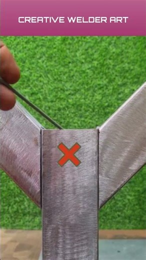 If you use this method, the iron connection will be strong. #welding #diy #weld