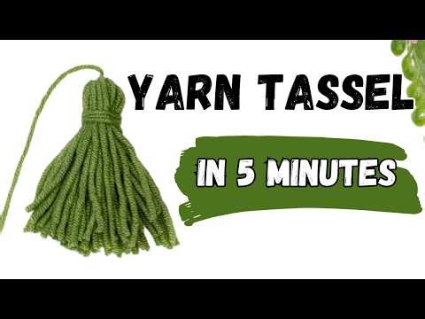 How to Make a Yarn Tassel in 5 Minutes | Quick & Simple