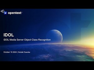How to Demonstrate IDOL Media Server Object Class Recognition