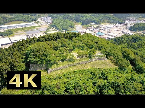 【4K】国指定史跡村上城跡（お城山）空からの絶景 DJI Mavic Pro