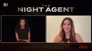 The Night Agent season 3 interviews with Fola Evans-Akingbola & Genesis Rodriguez