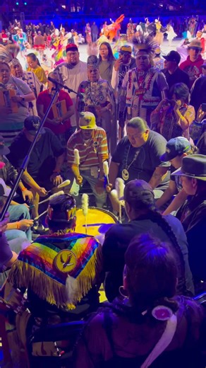 9K views · 251 reactions | WAR THUNDER offering their thunderous drum beats during Gathering of Nations fancy dance competition. | Tulalip News | Facebook