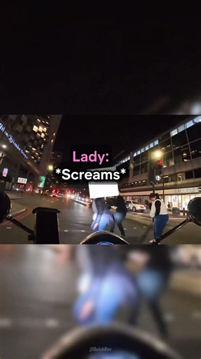 Biker Accidentally Makes Pedestrian Fall (Credit: @brian_cruising on IG) #usa