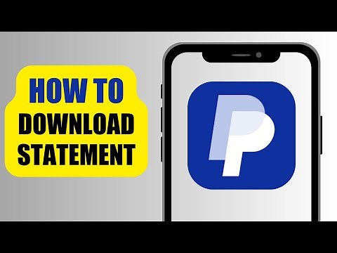 How To Download Statement | PayPal