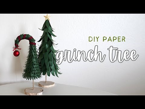 PAPER Grinch Christmas Tree DIY Crafts