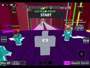 Impossible Glass Bridge Obby win