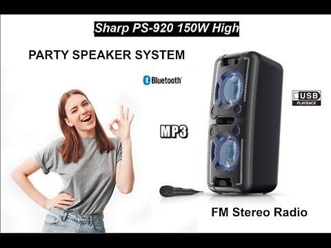 Sharp PS-920 PARTY SPEAKER SYSTEM