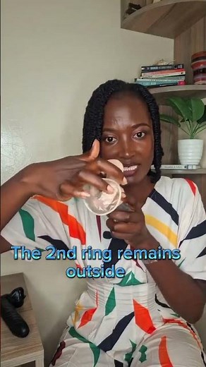 How a female condom looks and how to use it.