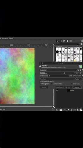 Utilizando el filtro de plasma para generar nubes en GIMP 3 0 6