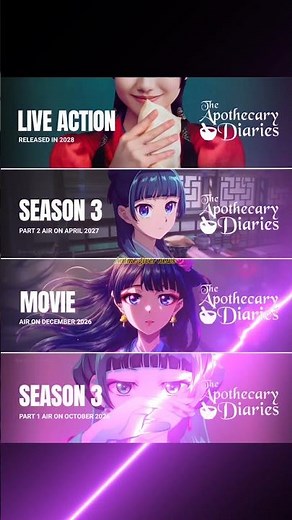 🚨BREAKING: "The Apothecary Diaries" Live-Action Series Announced!👇