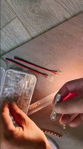 How to cut and connect led strip light with led strip connectors . #light #led #connect #howtocut