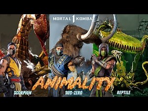 Mortal Kombat 1 - ALL ANIMALITY MK1 - All characters animalities HD 1080p 60 fps