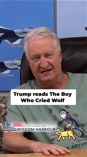 The Boy Who Cried Wolf… as told by Donald Trump 😄📖 #podcast #blueplatespecial #wisdomharbour #andyandrewsauthor | Andy Andrews