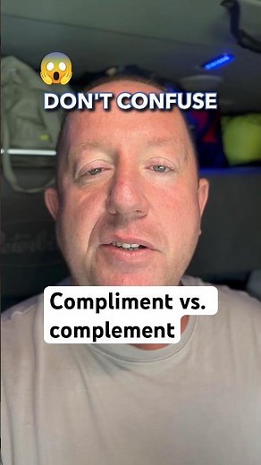 Compliment vs. complement—they’re actually different words. #grammar #learnenglish