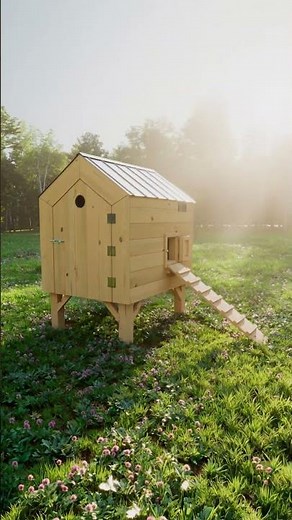 Modern Insulated Chicken Coop Plans: DIY Hen House PDF (6-8 Hens), Metric & Imperial