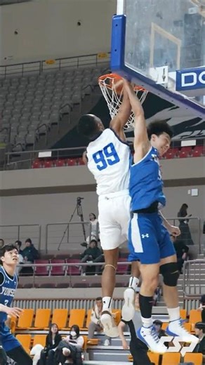 【バスケ】韓国の強豪相手に豪快ダンク！ロイ 優太郎（白鷗大学2年／SF／192cm／習志野高）｜韓国強化遠征2026 関東学生選抜 vs 延世大学