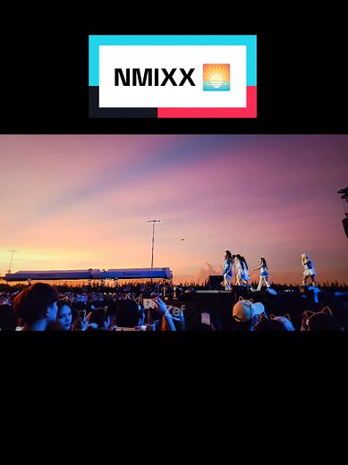 NMIXX performing at Malaysia sunset — breathtaking live moment