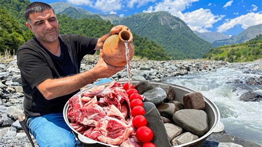 Genghis Khan’s Dish by the Mountain River