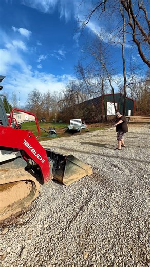 Taking My Takeuchi TL10v2 for a walk and it won’t listen. In training!