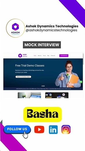 Basha Mock Interview Scenerio based Questions #software #jobsarch #course #startup #wfh #lowcode