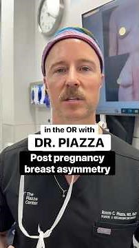 Correcting breast asymmetry after pregnancy