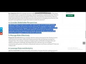 12 Effective Leadership Strategic Decision Making