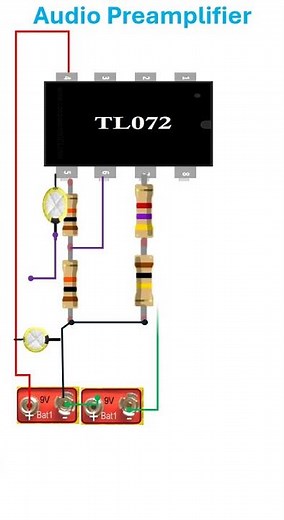 TL072 Op-Amp Preamplifier# electronic