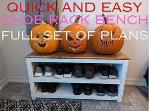 Farmhouse Shoe Bench | Shoe Bench | Shoe Rack | Shoe Rack Bench | Shoe Storage | Shoe Bench Plans | Shoe Rack Plans | Farmhouse Shoe Rack - Etsy Australia