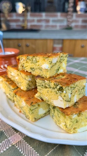 Snezana Calic on Instagram: "Proja is a traditional corn bake. It used to be made only with cornflour, water, and salt, but these days we’ve learned how to make it fluffier and more moist. This is how I make it. Ingredients • 4 eggs • Salt (a good pinch) • 2 cups Greek yogurt • 2 heaped tablespoons sour cream • ½ cup light extra virgin olive oil • 1 cup cornmeal or polenta • 1 cup plain flour • 1 tsp baking powder • Pinch of baking soda • Chopped spinach or silverbeet • 250 g feta, crumbled Inst