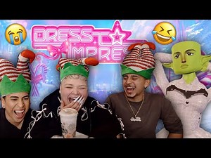 CHRISTMAS DRESS TO IMPRESS W/ LOUIE & BLESIV😭🤣