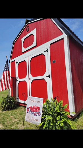 10x16 Graceland Lofted Barn. Rent to Own/No Credit Check Free Delivery and set up within 50 miles. Free tie downs included! Call 209-402-8120 or 910-640-7333 #gracelandportablebuildings #storagebuilding #gardening #lawncare #toolshed #storage #clutterfreeliving #farming #farmlife | Graceland Buildings of Leland LLC | Facebook