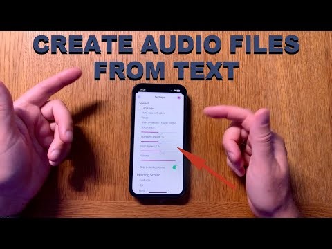 How to convert text into voice audio files on your iPhone using Speech Central App