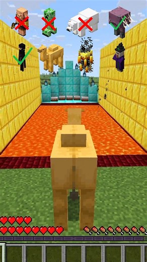 Minecraft Lava VS Mob Challenge💀