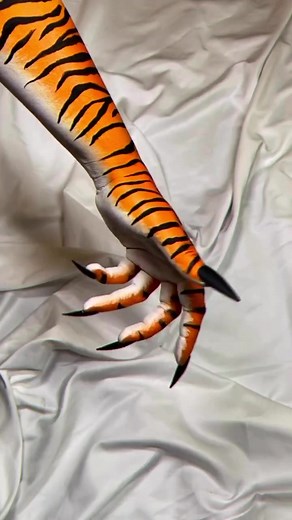 Easy Tiger Body Paint Tutorial Using Mehron Makeup