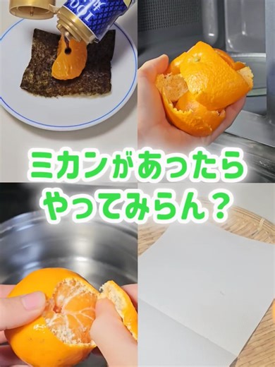 みかんの裏技4選でスジをスッキリ取り除く