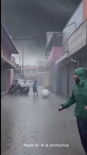 thunderstrom Heavy Rain struck by lightingvideo ,toofan, cyclone ASMR , Bhayankar adnhi ASMR