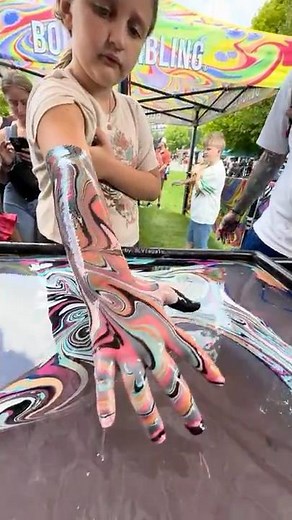 Body Marbling Paint Dip by BLVisuals at Return to the River Festival 21