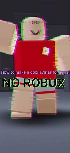 How to make a cool boy avatar with no robux!!