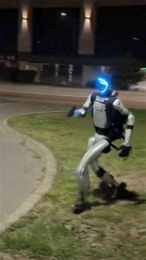Robot chases wild boars