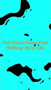 Klasky Csupo Pitch Shifting -36 to +36 in 4x Speed (Half and Quarter Pitches Too!)
