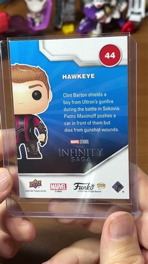 Avengers Age of Ultron Funko Pops! Hawkeye Card from Surfblue