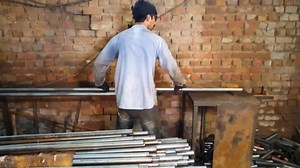 Transformation of Stainless Steel into Chrome Chair Bases